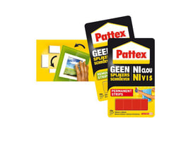 Pattex Montagestrip Non-permanent, geel, 10 strips (pak 10 stuks)