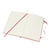 Notitieboek Moleskine large 130x210mm blanco hard cover rood