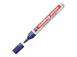 Edding 3000 Permanente Marker, Ronde Punt 1,5 - 3 mm, Blauw (doos 10 stuks)