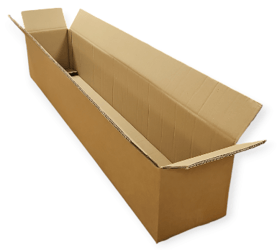 Amerikaanse Vouwdoos 1000x200x200mm, kleur bruin, BC-Golf 7mm