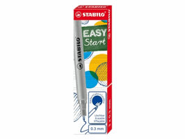 Rollerpenvulling STABILO Easyoriginal fijn blauw doosje à 3 stuks