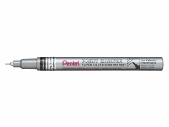 VILTSTIFT PENTEL MFP10 PAINT NAALD 0.7MM ZILVER  artikel afbeelding