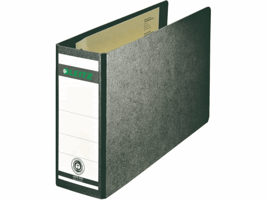 Ordner Leitz 1076 180° zonder sleuven en randbeschermers 77mm karton A5 zwart