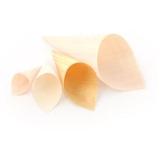 Puntzakje hout (FSC®), ø 60 x 115/170 mm