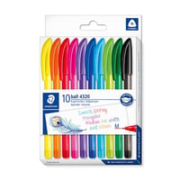 Balpen Staedtler 4320 assorti/pak10