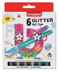 VILTSTIFT BRUYNZEEL KIDS GLITTER ASS artikel afbeelding