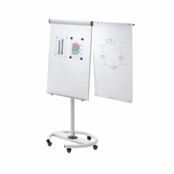 Multifunctionele flip-over verrijdbaar, zittend, als tafel bord: b x h = 680x1040 mm