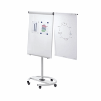 Multifunctionele flip-over verrijdbaar, zittend, als tafel bord: b x h = 680x1040 mm