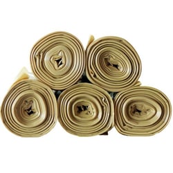 Afvalzak BONTON, 70 l VE = 300 stuks, l x b = 1020x580 mm geel, 15 rollen, 20 stuks/rol