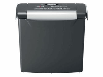 Rexel Momentum S206 strip-cut versnipperaar, 6 vellen, snijbreedte 6 mm, zwart artikel afbeelding