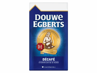 Douwe Egberts Snelfiltermaling koffie Cafeïnevrij, Inhoud 12 x 250 gram (pak 12 stuks) artikel afbeelding