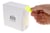 Etiket Rillprint 35mm 500st op rol fluor geel