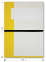 Trias dossiermap met elastiek - Folio. Buitenmap hoogte 34,5cm, vulcapaciteit 6 cm, 400 grams karton, kleur geel