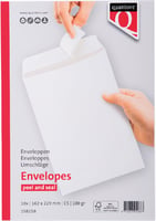 Envelop Quantore akte C5 162x229mm zelfklevend wit 10 stuks