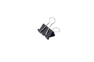 Papierklem MAUL 213 Foldback 25mm capaciteit 9mm zwart 12 stuks