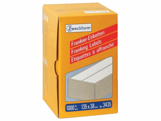 ETIKET AVERY ZWECK 3435 135X38MM 1000ST artikel afbeelding