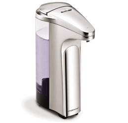 Compact Sensor Zeepdispenser, Simplehuman, kleur nikkel, model VB 015248 artikel afbeelding