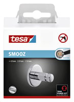 tesa® Smooz Handdoekhaak, Zelfklevend, Verchroomd Metaal