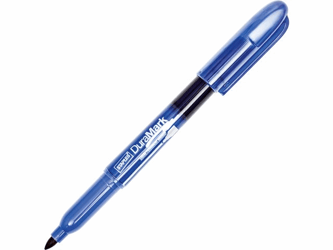 Staples DuraMark permanente marker, penstijl, blauw artikel afbeelding