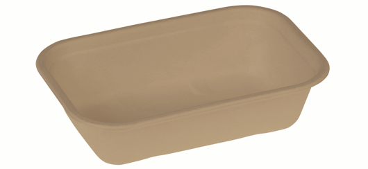 Suikerriet bakje 1000ml/22,9x15,3x5,7cm bruin artikel afbeelding