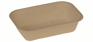 Suikerriet bakje 1000ml/22,9x15,3x5,7cm bruin