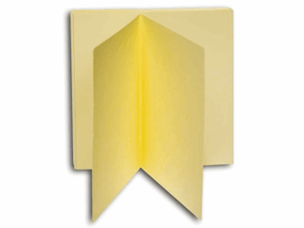 KAART DUBBEL PAPYRUS DESIGN 130X130MM IVOOR  artikel afbeelding