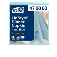 Servetten Tork 478880 LinStyle Dinner 39x39cm blauw 50st