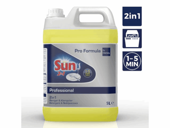 Vaatwasmiddel en spoelglans Sun 2in1 5L artikel afbeelding