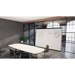 CHAMELEON LEAN WALL zonder frame geëmailleerd staal, wit b x h =2940x2216 mm, 3 panelen