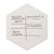Design whiteboard plaatstaal, geëmailleerd - zeshoekig Ø 1180 mm, wit