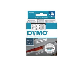 Dymo D1 Labelcassette, 19 mm x 7 m, Zwart op Wit