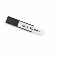 magnetoflex® U-vormig profiel, VE = 30 stuks, h x b = 10x40 mm, zwart