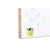 Whiteboard NATURAL frame in houtlook, bord wit b x h = 750x1150 mm