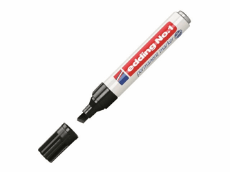 Edding Permanent marker 1 1 - 5 mm, zwart (pak 10 stuks) artikel afbeelding
