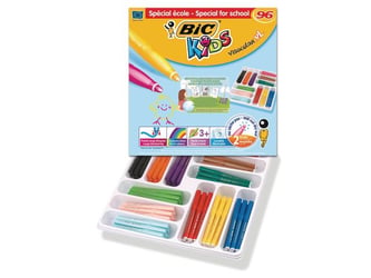 BIC® Kids Visacolor Stiften, Niet-permanent, 0,9 mm, Assorti (pak 96 stuks) artikel afbeelding