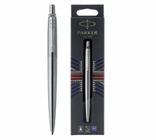 Balpen Parker Jotter stainless steel CT medium blister à 1 stuk
