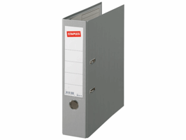 Staples Kunststof ordner Rugbreedte 80 mm, grijs