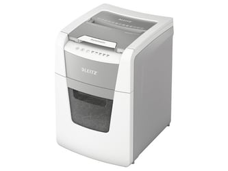 Leitz IQ Auto+ Small Office 100 Automatische Papiervernietiger, P5 Micro-Cut Snippers, 34L, 100 Vellen, Wit artikel afbeelding