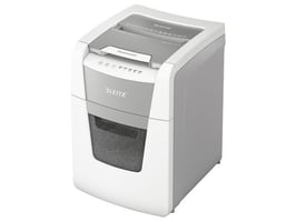 Leitz IQ Auto+ Small Office 100 Automatische Papiervernietiger, P5 Micro-Cut Snippers, 34L, 100 Vellen, Wit