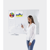 Glazen whiteboard uitwendige b x h = 600x450 mm wit