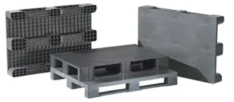 Kunststof pallet met sleep latten