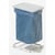 Recycling-afvalzakstandaard zonder deksel voor inhoud 1x120 l, met standaard staalbuis, met poedercoating