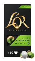 Koffiecups L'Or espresso Lungo Elegante 10 stuks