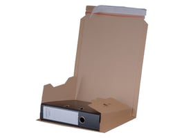 Smartbox Pro Leverarch ordners 320x285x35-80mm, Enkellaags, bruin (1 pak x 20 stuks)