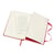 Notitieboek Moleskine pocket 90x140mm lijn hard cover rood