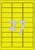 Etiket Avery L6004-25 63.5x29.6 neon geel 675stuks