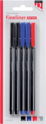 Fineliner Quantore 188 rond 0.4mm assorti artikel afbeelding