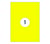 Etiket Rillprint 210x297mm fluorgeel 100 etiketten