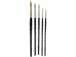 Creotime Penseel Gold Line 1/4/8/12/18 rond/pk5 (pak 5 stuks)