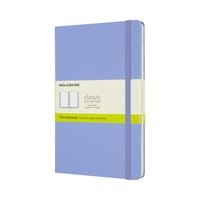 Notitieboek Moleskine large 130x210mm blanco hard cover hydrangea blue
